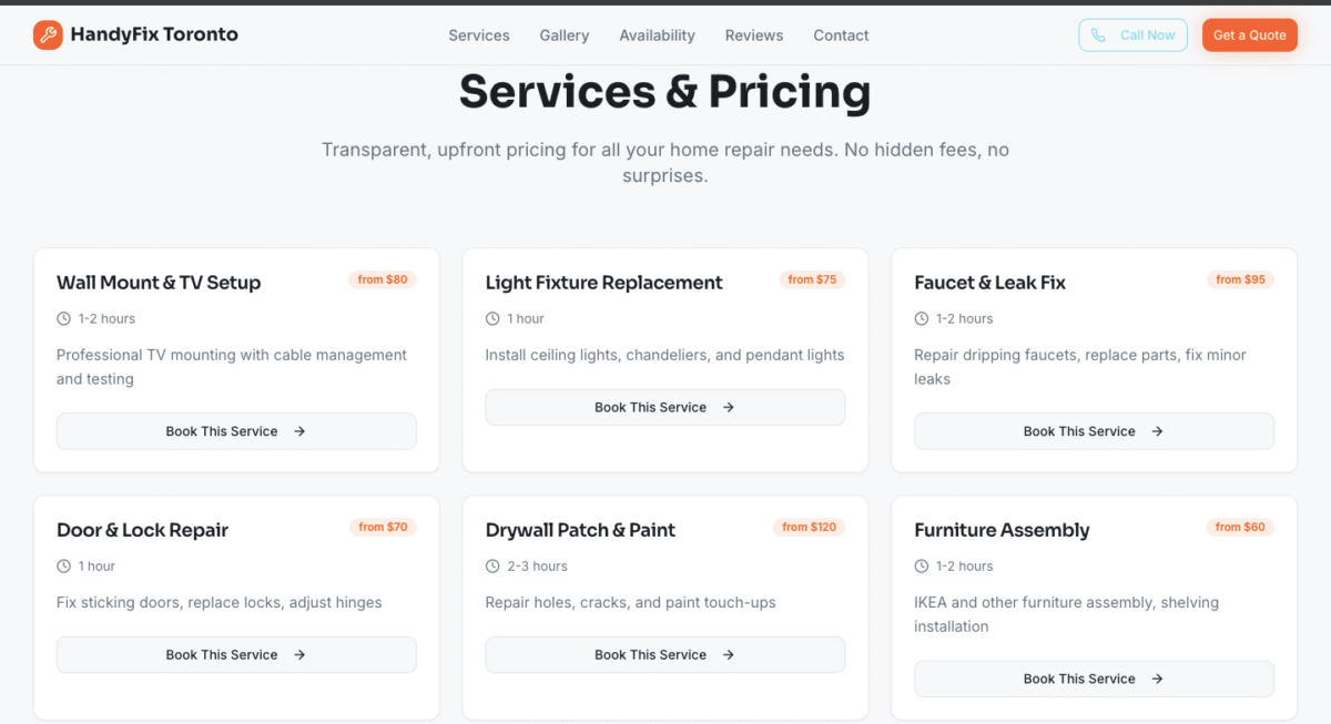HandyFix Toronto - service
