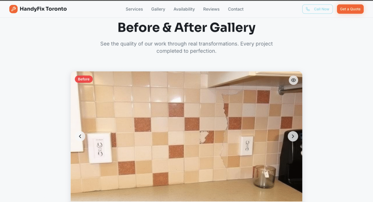 HandyFix Toronto - before and after