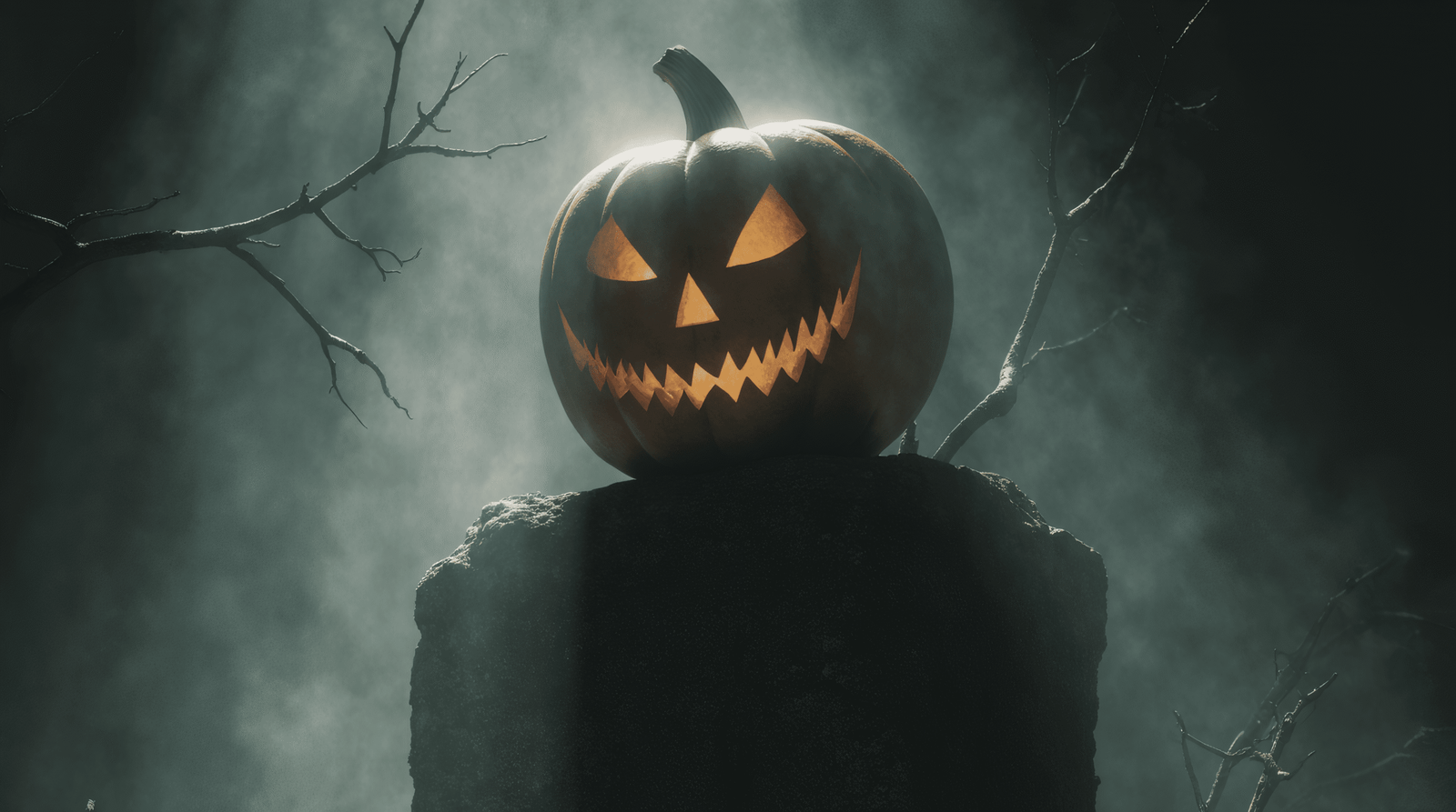 Foggy Graveyard with Jack-o’-Lanterns – Halloween Cinematic Pack